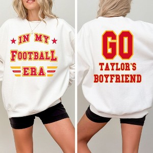 Simply Sage Market Women's Graphic Sweatshirt Taylor's Boyfriend Era Front and Back - 1 of 4