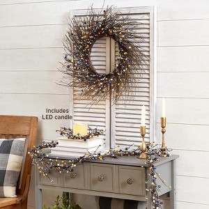The Lakeside Collection Country Berry Collection - Coastal Wreath - 1 of 4