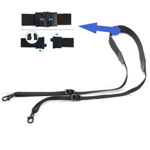 OtterBox High Tension Break-Away Shoulder Strap - Black - Certified Refurbished - 1 of 2