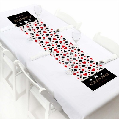 Big Dot of Happiness Las Vegas - Petite Casino Party Paper Table Runner - 12 x 60 inches