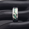 Indigo Wedding Band Ring 8mm Stainless Steel Mens Womens Ginger Lyne Collection - 4 of 4