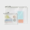 Legal & Accessory Size Zip Pouches Gray 2pk - up&up™ - image 2 of 3