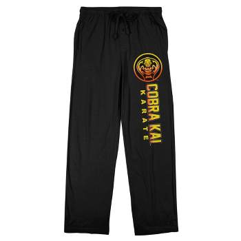 Cobra Kai Karate Logo Men's Black Sleep Pajama Pants