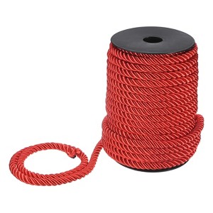 Unique Bargains Soft Polyester Twisted Silk Decorative Craft Cord Trim Cord Rope 22 Yards 1 Pc - 1 of 4