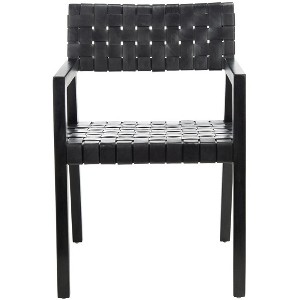 Cire Leather Dining Chair  - Safavieh - 1 of 4
