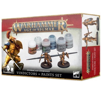 Age of Sigmar Stormcast Eternals w/Paint Set Miniatures Box Set