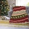 Lomsoe Christmas Throw Blanket, Rustic Soft Flannel Throw Blanket for Couch Bed Sofa, Warm Decoration Xmas Gifts. - 4 of 4