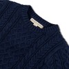 Hope & Henry Boys'  Long Sleeve Fisherman Cable Pullover Sweater, Infant - 2 of 4