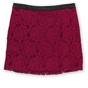 Kensie Womens Lace Overlay Mini Skirt - 1 of 2