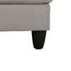 DOMETOUR Light Gray Calico 2-Piece Couch Living Room Sofa Set - 4 of 4