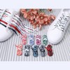 INSPIRE CHIC Flat Irregular Color Blocks Colored Striped Shoelaces for Sneakers Sports Shoes Boots 2 Pairs - 4 of 4