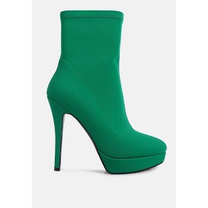 Patotie Lycra High Heel Ankle Boots Women - 1 of 4