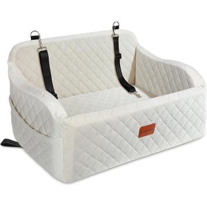 APRILSOUL Dog Car Seat for Medium/Large Dogs,2 Clip-On Safety Leashs for 2 Small Dogs,Removable and Washable Comfy Pet Car Seat - 1 of 4