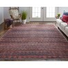 Voss Transitional Oriental Red/Brown/Blue Area Rug - 2 of 4