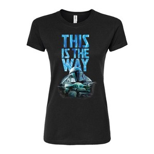 Women's - Star Wars - The Mandalorian This Is The Way Hyperspace Fitted Graphic T-Shirt - 1 of 3