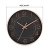 Unique Bargains Decorative Quartz Battery Operated Silent Non-Ticking Round Wall Clocks 8" - 2 of 4