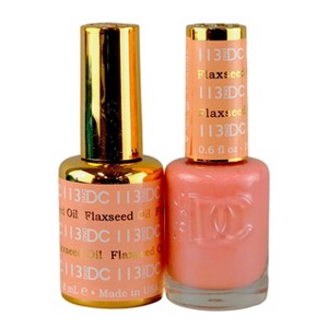 DND DC Gel & Lacquer Neutrals Duo - Flaxeed Oil (113) - Flaxseed Oil: Your Perfect Two-Step, Chip-Free Neutral - 1 of 4