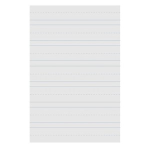 School Smart Primary Chart Paper, Skip-A-Line, 24 x 32 Inches, White, 500 Sheets - 1 of 4