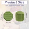 Unique Bargains Vintage Velvet Octagonal 3 Slots Jewelry Storage Boxes 2 Pcs - 2 of 4