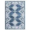 Washable Vintage Rug Non Slip Low Pile Rug Soft Throw Floor Cover Foldable Indoor Carpet for Living Room Bedroom Playroom Nursery - 4 of 4
