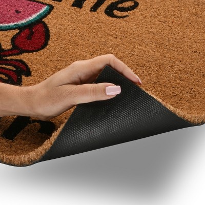Summer Welcome Crab Coir Doormat, 18x30 Inches