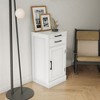 Modular Wine Bar Cabinet Ancona Modular With Storage Shelves With Hutch For Dining Room Showcase Crafts, Books, Wine, Wine Glasses - 2 of 4