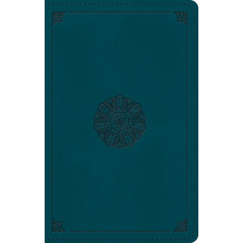 ESV Large Print Personal Size Bible (Trutone, Deep Teal, Emblem Design) - (Leather Bound) - image 1 of 1