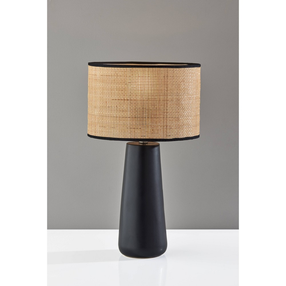 Photos - Floodlight / Street Light Adesso Sheffield Table Lamp Black  