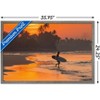 Trends International Surfing - Morning Walk Framed Wall Poster Prints - 3 of 4