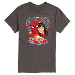 Men's - Marvel - Spider-man Mary Jane Heart Short Sleeve Graphic T-Shirt - 1 of 4