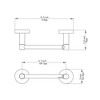 LunaLulinlk Double Post Pivoting Wall Mount Toilet Paper Holder, Brushed Nickel - 4 of 4
