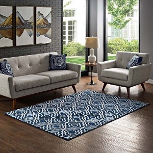 Modway Frame Transitional Moroccan Trellis 5x8 Area Rug - 1 of 4