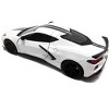 2020 Chevrolet Corvette C8 Stingray White with Gray Stripes 1/24 Diecast Model Car by Motormax - 3 of 3