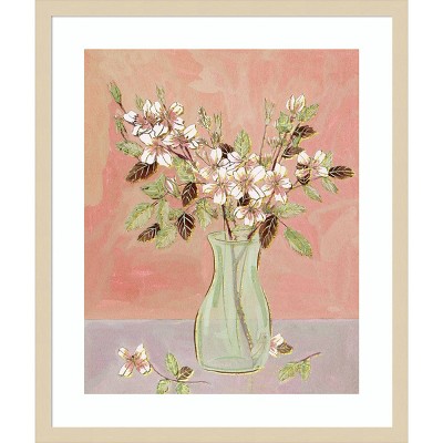 Here Comes the Bloom II Svelte Natural Framed Wall Art Print
