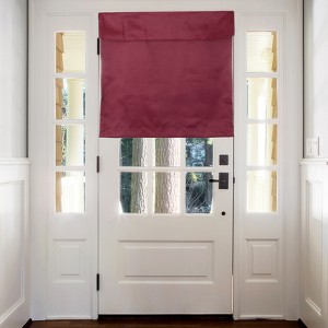 Unique Bargains Tie Up Blackout Privacy Door Curtain 1 Panel - 1 of 4