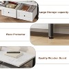 COUCHETA Modern TV Stand with 2 Fabric Drawers & 4 Open Shelves, Media Console for TVs up to 85 Inch - 2 of 4