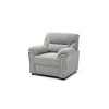 Chenille Upholstered Chair with Flared Arms, Nailhead Trim, Removable Back and Foam-Encased Coil Spring Seating with Pillow-Top Arm Cushions - 3 of 4