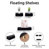 Dsvimoy Planter Stands and Holders Planter Stands Shelf with Invisible Brackets for Home Storage, Black, 27"*5"*4" - 3 of 4