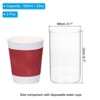 Unique Bargains Flower Candle Holder Glass Cylinder Vase 2 Pcs - 2 of 4