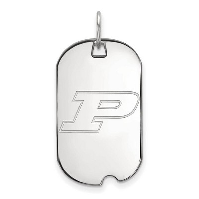Black Bow Jewelry 14k White Gold Purdue Boilermakers NCAA Pendant