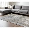 Ivory Blue And Yellow Abstract Area Rug - 2 of 4