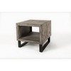 Jofran,Mulholland Drive Modern Distressed Solid Wood End Table - 2 of 4