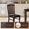 Tangkula Modern Dining Chairs Set of 2 Armless Kitchen Chairs w/Upholstered Seat - 4 of 4