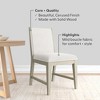 Plank+Beam Solid Wood Dining Chair, Kitchen Chair with Cushion - 2 of 4