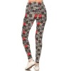 Slickblue Long Yoga Style Leggings, Banded Lined Puzzle Print, High Waist, Stretch Knit, Multicolor, One Size - 3 of 4