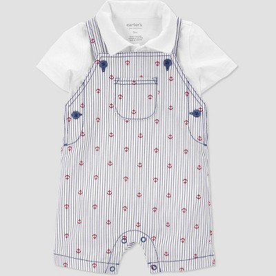 Image of Carter's Just One You®️ Baby Boys' Anchor Top & Bottom Set - Blue 12M