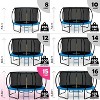 Joyberri Trampoline - ASTM Certified, 8-16ft for kids & adults. Anti-rust, with enclosure net, ladder, LED lights & sprinkler. Safe & fun! - 3 of 4