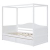 NicBex Twin Over Full Bunk Bed with Guardrail and 2 Drawers,Loft Bed with Ladder and Converts to 2 Beds,Noise Reduced Bunk Beds for Bedroo - 2 of 4