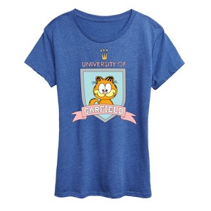 Women's - Garfield - University Badge Short Sleeve Graphic T-Shirt - 1 of 4