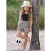 Roaring Fun Leopard Print Top and Ruffle Short Set Mia Belle Girls - 3 of 4